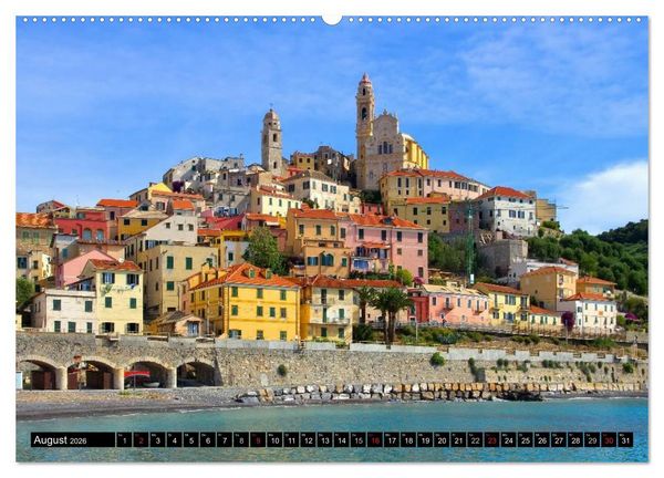 Produktbild: Riviera di Ponente (hochwertiger Premium Wandkalender 2026 DIN A2 quer), Kunstdruck in Hochglanz
