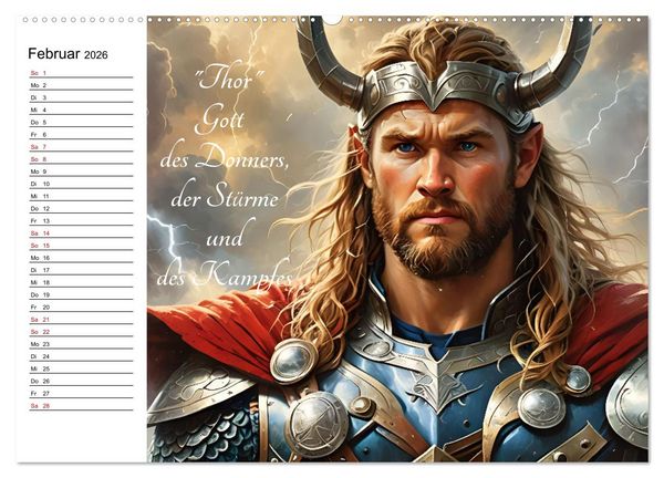 Produktbild: Unsterbliche Mythen des Nordens (Wandkalender 2026 DIN A2 quer), CALVENDO Monatskalender