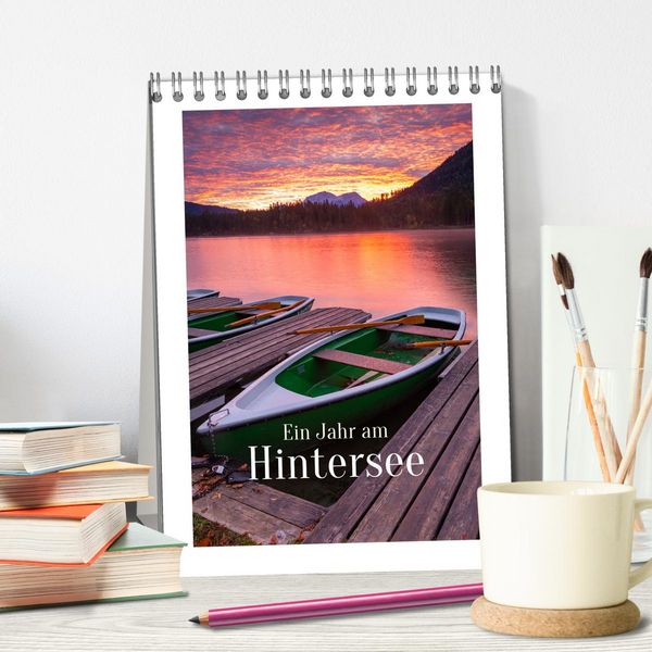 Produktbild: Ein Jahr am Hintersee (Tischkalender 2026 DIN A5 hoch), CALVENDO Monatskalender
