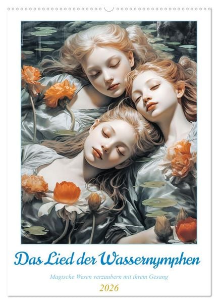 Produktbild: Das Lied der Wassernymphen (Wandkalender 2026 DIN A2 hoch), CALVENDO Monatskalender