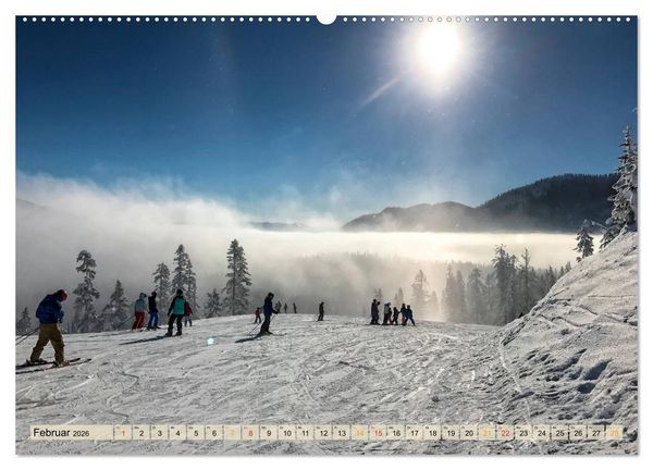 Produktbild: Skifahren - so sch&ouml;n (Wandkalender 2026 DIN A2 quer), CALVENDO Monatskalender