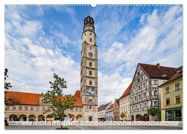 Produktbild: Lauingen Impressionen (Wandkalender 2026 DIN A2 quer), CALVENDO Monatskalender
