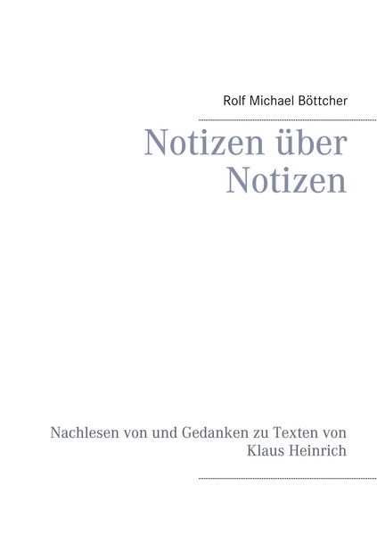 Produktbild: Notizen &uuml;ber Notizen