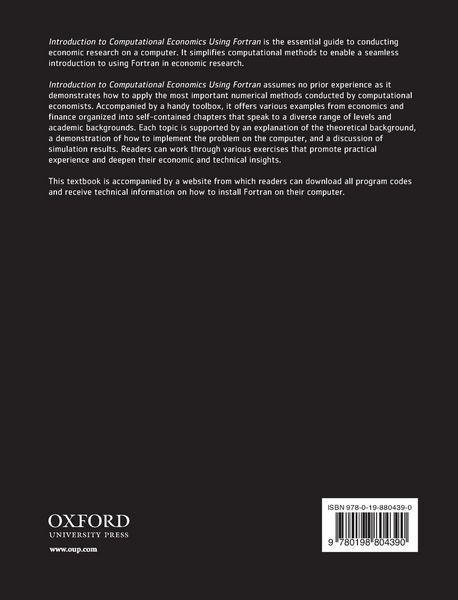 Produktbild: INTRO COMPUTAT ECONOMICS FORTRAN C