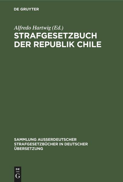 Produktbild: Strafgesetzbuch der Republik Chile