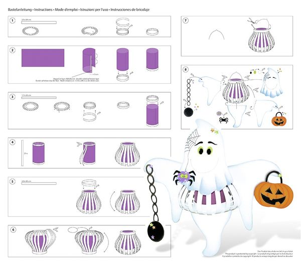 URSUS Laternenzeit Laternen-Bastelset Gespenst