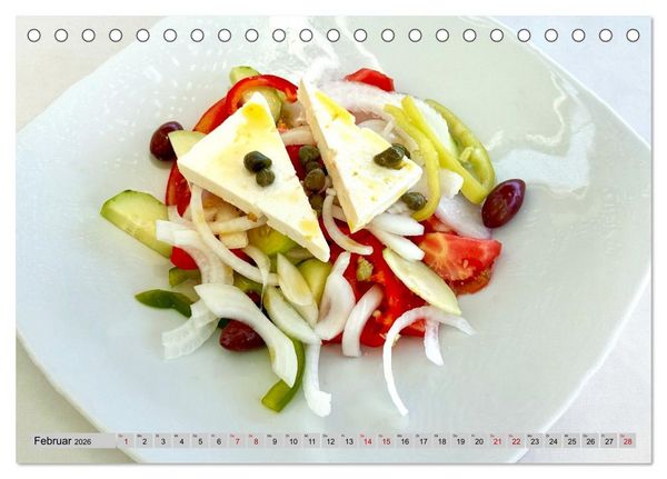 Produktbild: Griechisch Lecker (Tischkalender 2026 DIN A5 quer), CALVENDO Monatskalender
