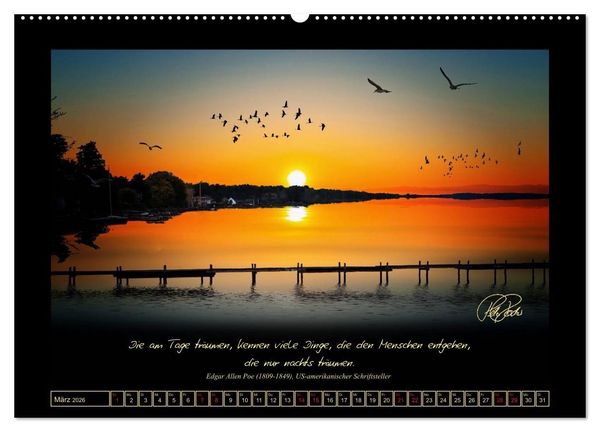 Produktbild: Sonnenmomente und Lebensweisheiten (Wandkalender 2026 DIN A2 quer), CALVENDO Monatskalender