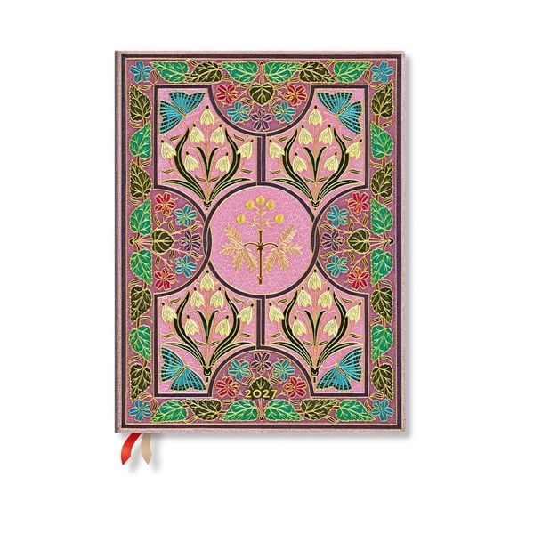 Produktbild: 2027 Mimosa Ultra Vertical Softcover 12-Month Weekly Planner, 176pg, 100gsm by Paperblanks (Poetry in Bloom)