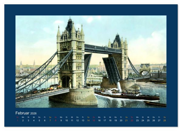 Produktbild: Historisches London von 1888 bis 1918 (Wandkalender 2026 DIN A3 quer), CALVENDO Monatskalender