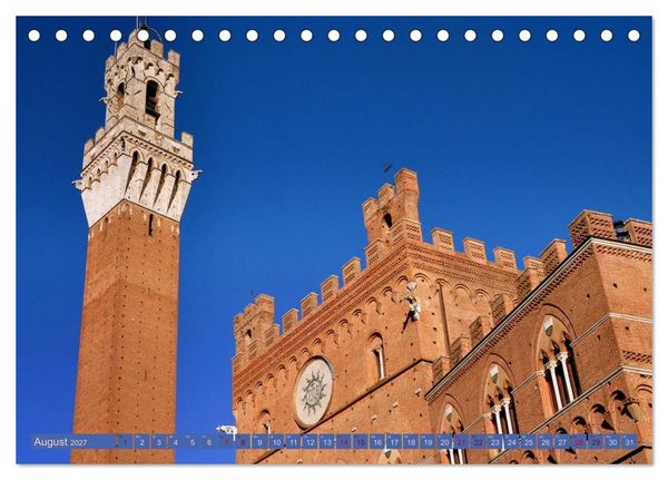 Produktbild: Siena - Stadt des legend&auml;ren Palio (Tischkalender 2027 DIN A5 quer), CALVENDO Monatskalender