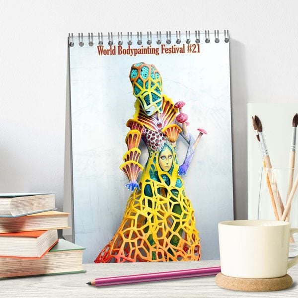 Produktbild: World Bodypainting Festival #21 (Tischkalender 2026 DIN A5 hoch), CALVENDO Monatskalender