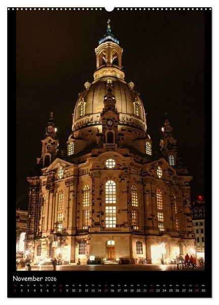 Produktbild: Frauenkirche Dresden (hochwertiger Premium Wandkalender 2026 DIN A2 hoch), Kunstdruck in Hochglanz