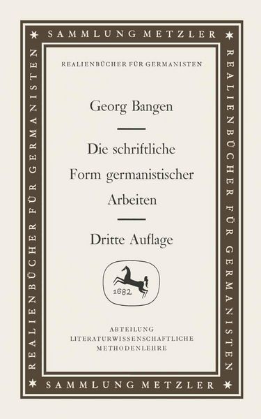 Produktbild: Die schriftliche Form germanistischer Arbeiten