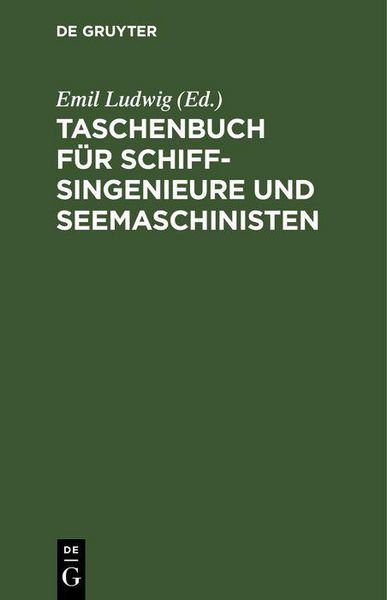Produktbild: Taschenbuch f&uuml;r Schiffsingenieure und Seemaschinisten