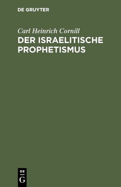 Produktbild: Der israelitische Prophetismus