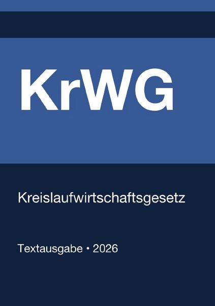 Produktbild: KrWG - Kreislaufwirtschaftsgesetz (Deutschland) 2026