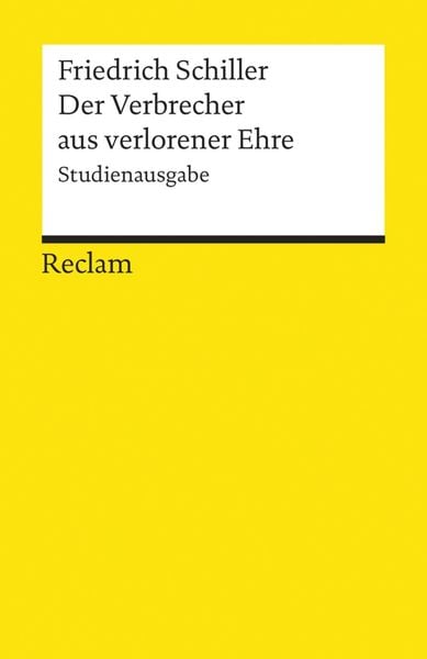 Produktbild: Der Verbrecher aus verlorener Ehre. Studienausgabe