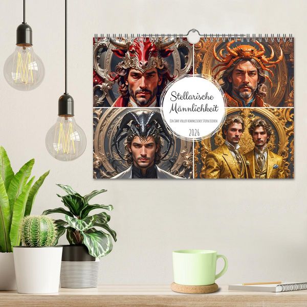 Produktbild: Stellarische M&auml;nnlichkeit (Wandkalender 2026 DIN A4 quer), CALVENDO Monatskalender