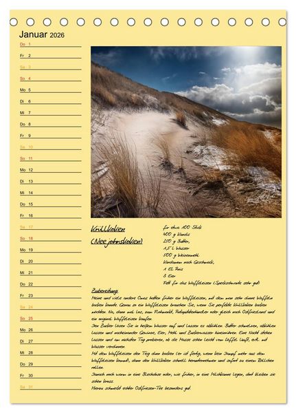 Produktbild: Ostfriesland - Appetit auf mehr / Geburtstagskalender (Tischkalender 2026 DIN A5 hoch), CALVENDO Monatskalender