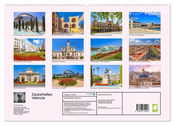 Produktbild: Zauberhaftes Valencia (hochwertiger Premium Wandkalender 2026 DIN A2 quer), Kunstdruck in Hochglanz