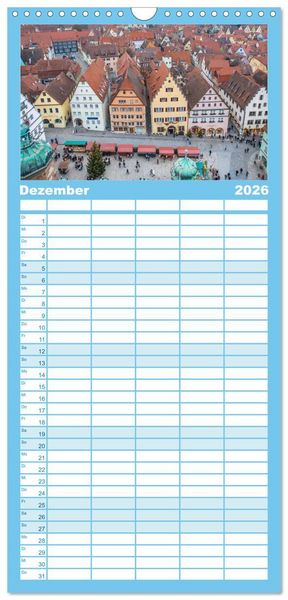 Produktbild: Familienplaner 2026 - Dahoam in Bayern mit 5 Spalten (Wandkalender, 21 x 45 cm) CALVENDO