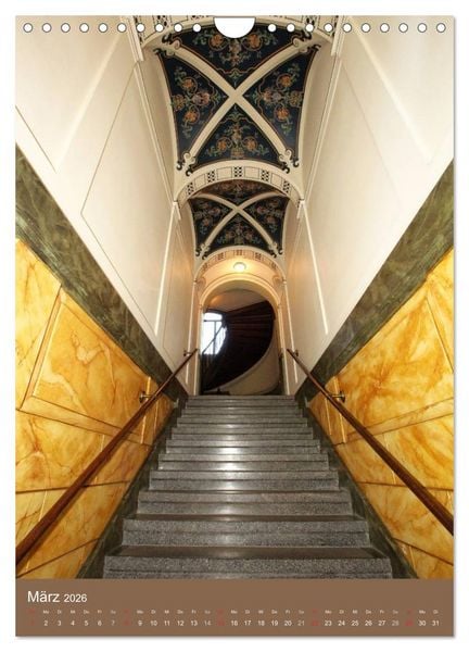 Produktbild: Historische Innenansichten - Leipziger Jugendstil (Wandkalender 2026 DIN A4 hoch), CALVENDO Monatskalender