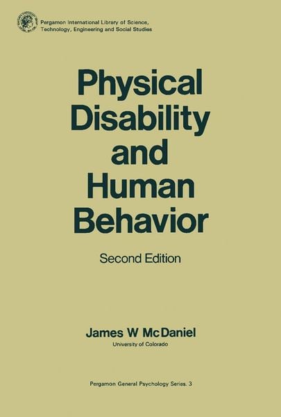 Produktbild: Physical Disability and Human Behavior