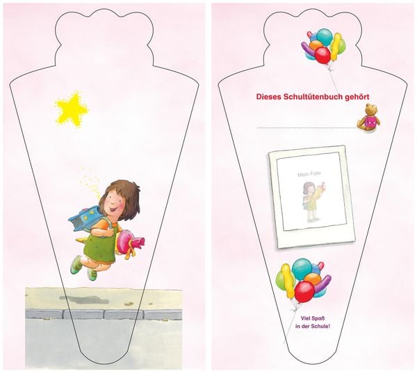 Produktbild: Mein fr&ouml;hlich-buntes Schult&uuml;tenbuch mit Lauras Stern
