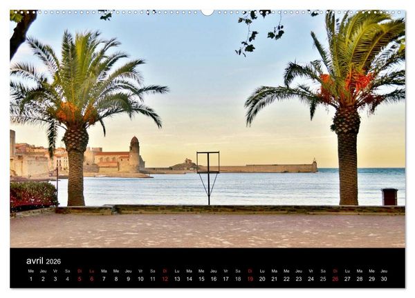 Produktbild: Un jour COLLIOURE (Calendrier mural 2026 DIN A2 vertical) calendrier de bureau