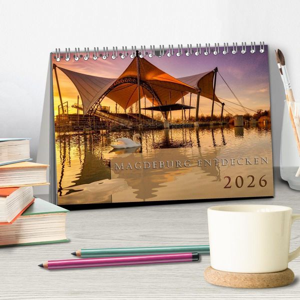 Produktbild: Magdeburg entdecken (Tischkalender 2026 DIN A5 quer), CALVENDO Monatskalender