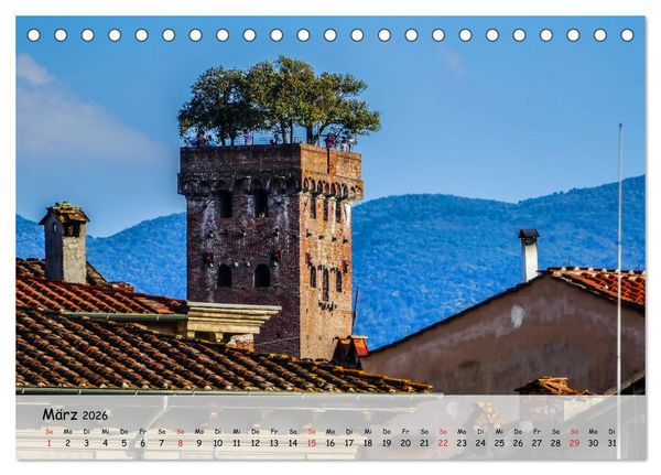 Produktbild: Bezauberndes Lucca (Tischkalender 2026 DIN A5 quer), CALVENDO Monatskalender