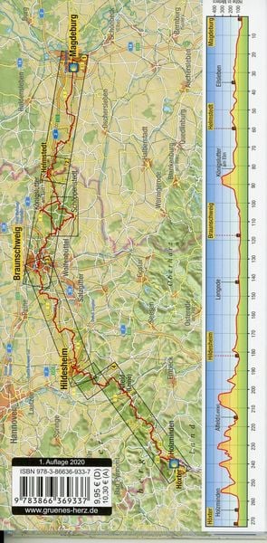 Produktbild: Wanderkarte Der Braunschweiger Jakobsweg 1:50 000