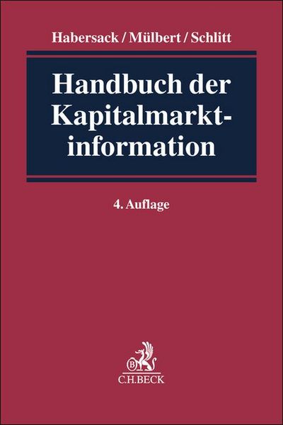 Produktbild: Handbuch der Kapitalmarktinformation