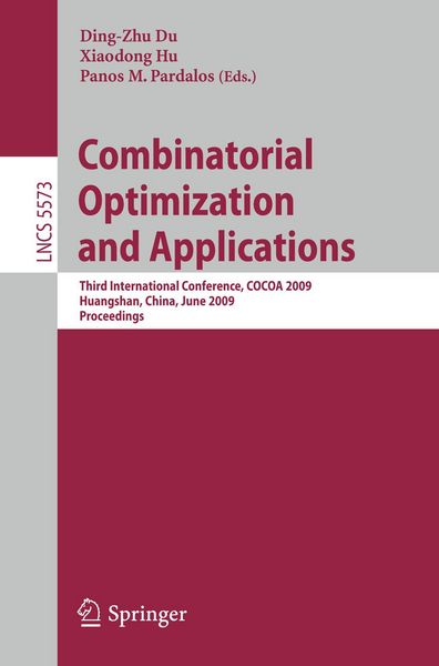 Produktbild: Combinatorial Optimization and Applications