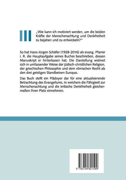 Produktbild: Menschenachtung und Denkfreiheit