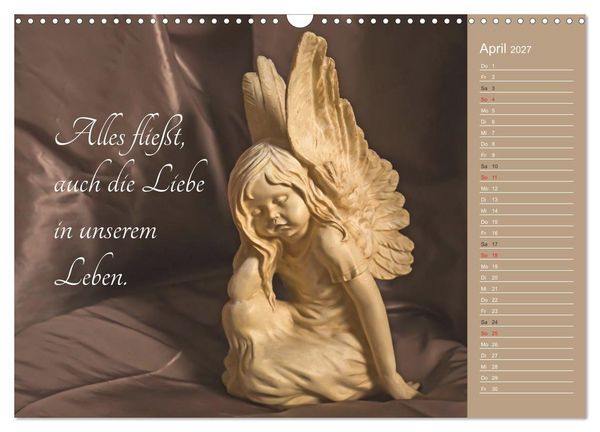 Produktbild: Engel - Die Worte der Liebe (Wandkalender 2027 DIN A3 quer), CALVENDO Monatskalender
