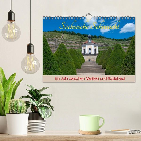 Produktbild: S&auml;chsische Sehnsucht - Ein Jahr zwischen Mei&szlig;en und Radebeul (Wandkalender 2027 DIN A4 quer), CALVENDO Monatskalender