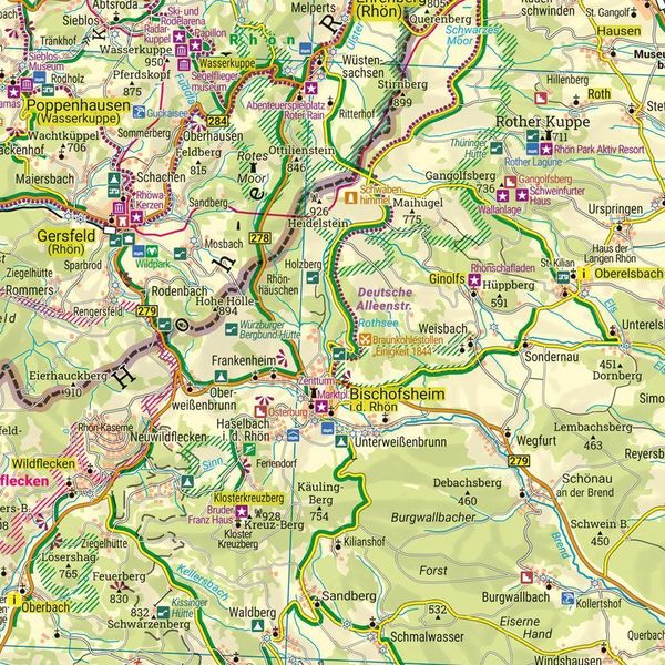 Produktbild: freytag & berndt Freizeitkarte Rh&ouml;n 1:120.000