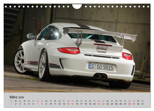 Produktbild: Porsche GT3RS 4,0 (Wandkalender 2026 DIN A4 quer), CALVENDO Monatskalender