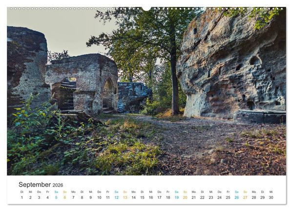 Produktbild: Ha&szlig;berge - Burgen und Burgruinen (hochwertiger Premium Wandkalender 2026 DIN A2 quer), Kunstdruck in Hochglanz