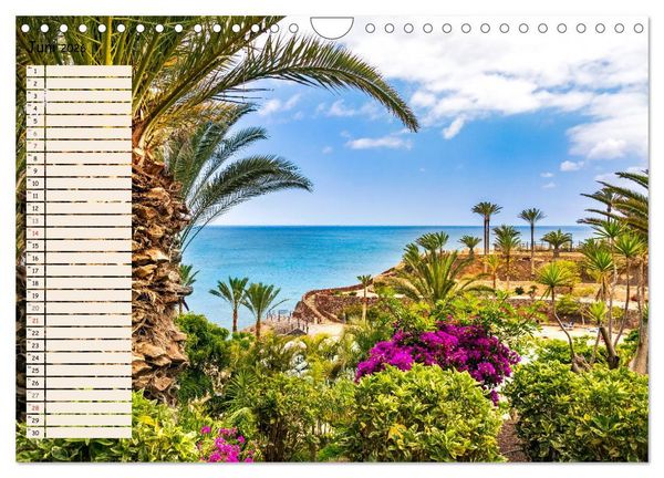 Produktbild: FUERTEVENTURA Geburtstagskalender mit Planerfunktion (Wandkalender 2026 DIN A4 quer), CALVENDO Monatskalender