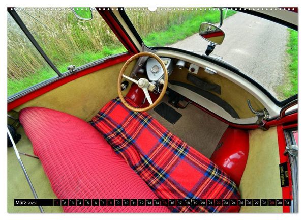 Produktbild: BMW Isetta - Die Knutschkugel (hochwertiger Premium Wandkalender 2026 DIN A2 quer), Kunstdruck in Hochglanz