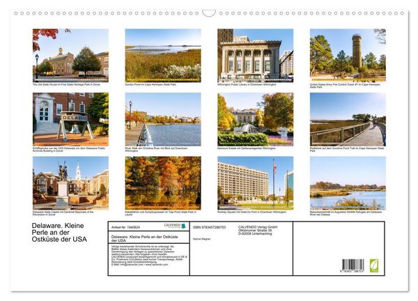 Produktbild: Delaware. Kleine Perle an der Ostk&uuml;ste der USA (Wandkalender 2026 DIN A2 quer), CALVENDO Monatskalender