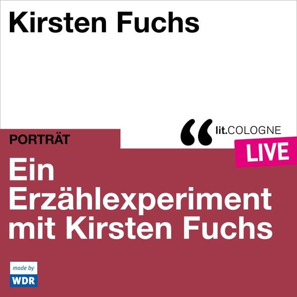 Produktbild: Ein Erz&auml;hlexperiment mit Kirsten Fuchs
