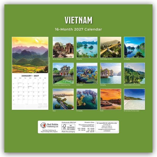 Produktbild: Vietnam 2027 &ndash; 16-Monatskalender