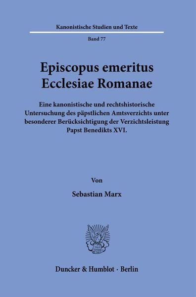 Produktbild: Episcopus emeritus Ecclesiae Romanae.