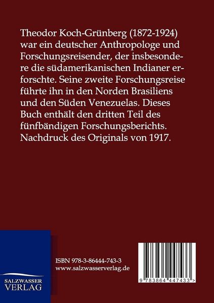 Produktbild: Vom Roroima zum Orinoco