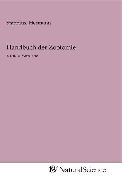 Produktbild: Handbuch der Zootomie