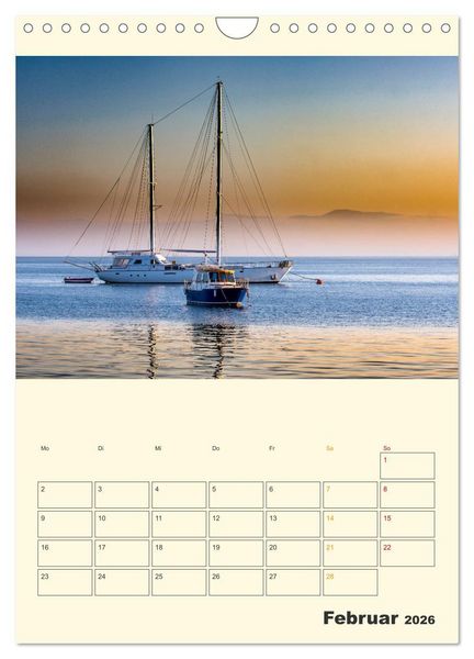 Produktbild: Segeln bis zum Horizont (Wandkalender 2026 DIN A4 hoch), CALVENDO Monatskalender